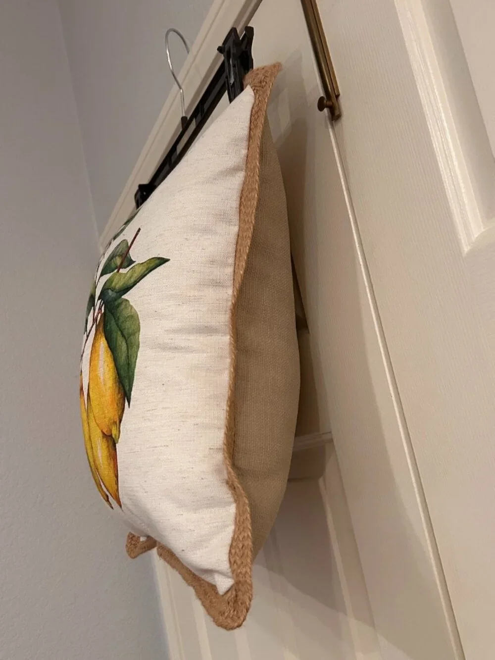 Lemon Throw Pillow in Excellent Condition 18 x 18 inches NWOT